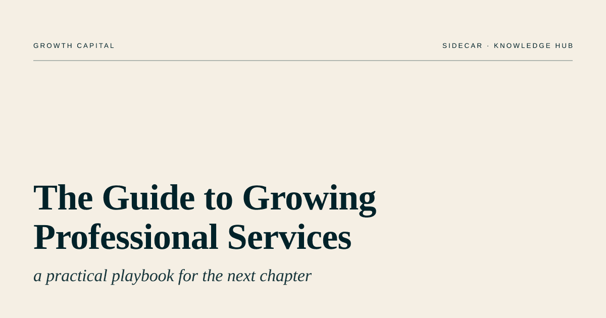 The Guide to Growing Professional Services